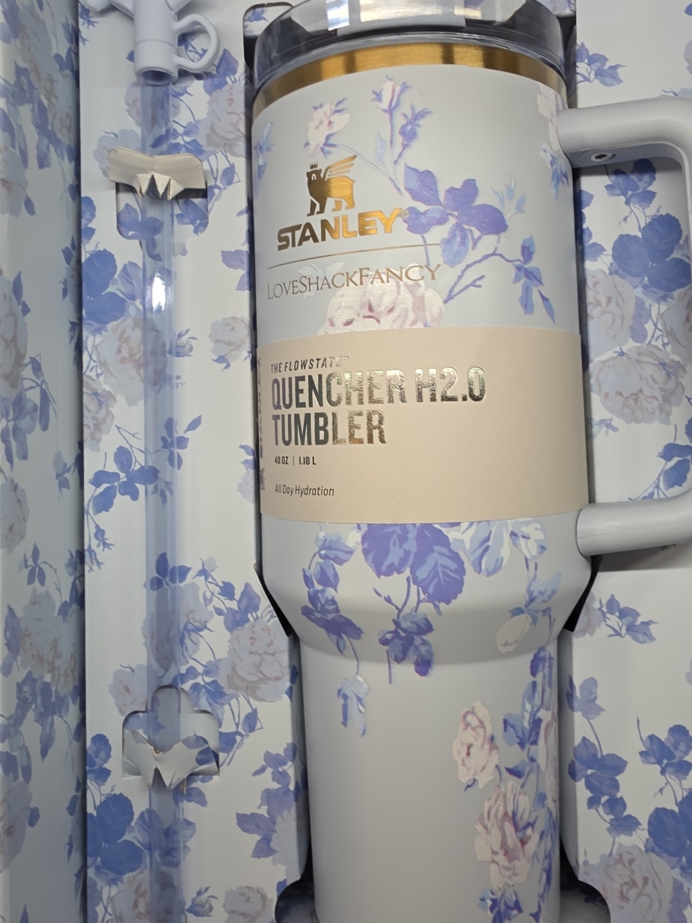 Stanley LoveShackFancy 40oz Tumbler Blue NTW - Picture 8 of 12